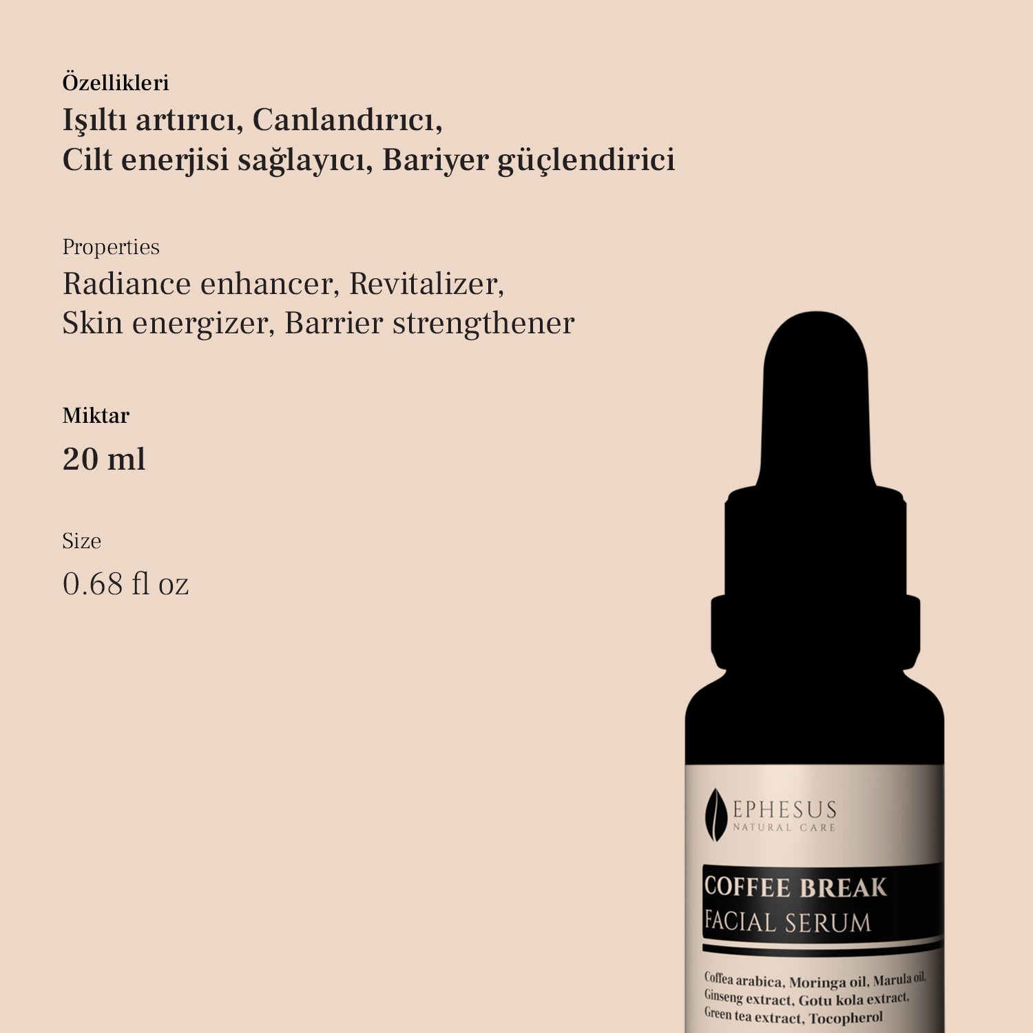 Aydınlatıcı ve Canlandırıcı Serum - Ephesus Natural Care